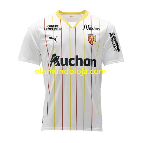 Camisola RC Lens Homem Equipamento Terceiro 2024-2025 Manga Curta
